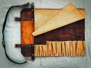 JN Handmade Leather Roll Bags LS11e
